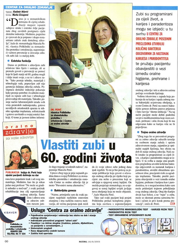 Stomatološka poliklinika Ksaver- Marcela Perić,Marko Marović